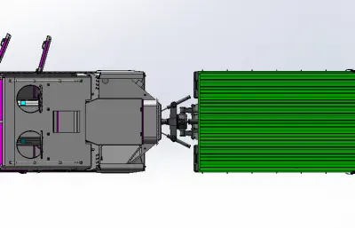 JM8系列-双车体履带型物资运输车STEP模型