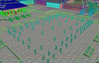 影视城主建筑生成动画3dmax模型