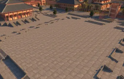 影视城主建筑生成动画3dmax模型