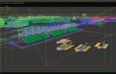 影视城之龙舟比赛大场景3dmax模型