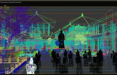 影视城之纪念屈原场景3dmax模型