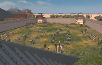 影视城之练兵场3dmax模型