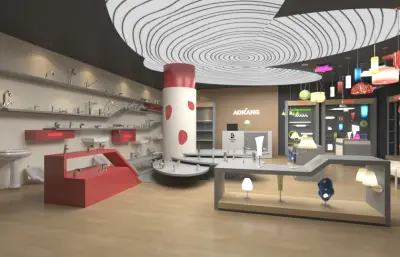 建材城之五金水暖店,包含镜头动画