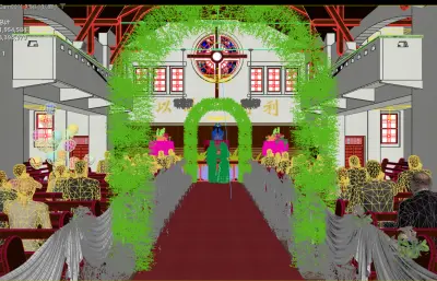 通用类之教堂婚礼,包含镜头动画