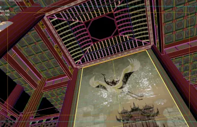 黄鹤楼内部镜头动画3dmax模型