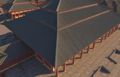 影视城主建筑生成动画3dmax模型