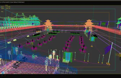 影视城之练兵场3dmax模型