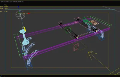 湖北鄂州之画卷展开动画3dmax模型