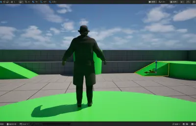 多功能黑人,名侦探3D角色模型 完全绑定/表情