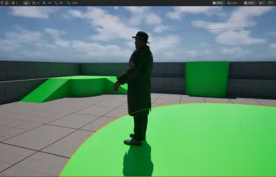 多功能黑人,名侦探3D角色模型 完全绑定/表情