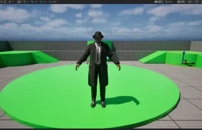 多功能黑人,名侦探3D角色模型 完全绑定/表情