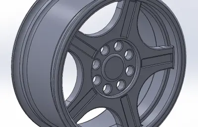 汽车轮毂模型12