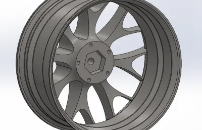 汽车轮毂模型4