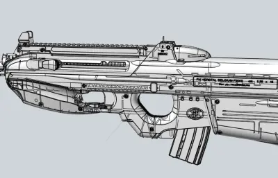 fn_f2000步枪solidworks模型