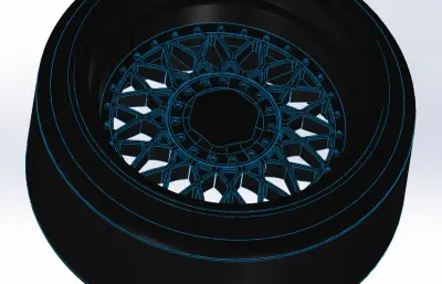 汽车轮毂模型16