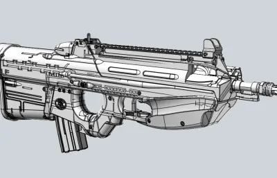 fn_f2000步枪solidworks模型