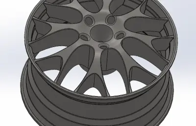 汽车轮毂模型4