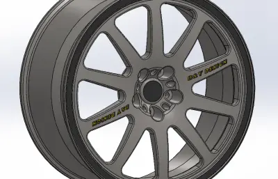 汽车轮毂模型3