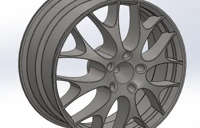 汽车轮毂模型4