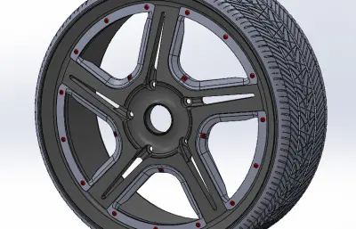汽车轮毂模型15