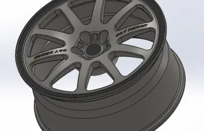 汽车轮毂模型3