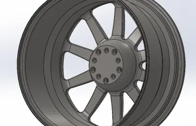 汽车轮毂模型3