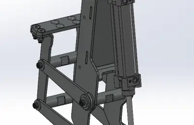 气动夹具-模型
