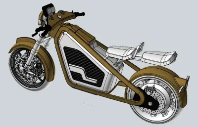 Chaos Electric motorcycle电动摩托车造型