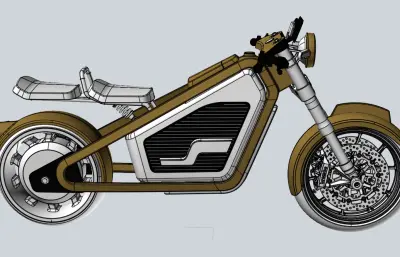 Chaos Electric motorcycle电动摩托车造型