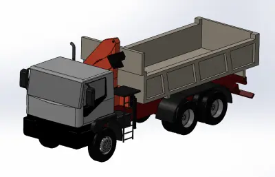 自卸卡车solidworks三维模型