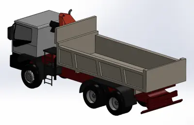 自卸卡车solidworks三维模型