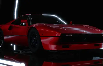 1984款法拉利288 GTO汽车blender模型