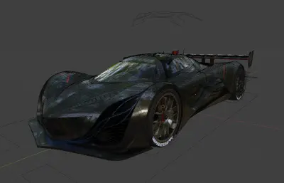 马自达 Furai汽车blender模型