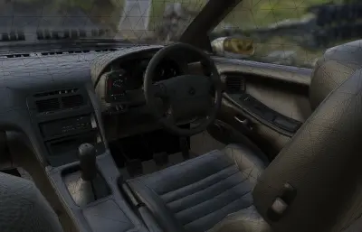 日产 300ZX (Z32) 汽车blender模型