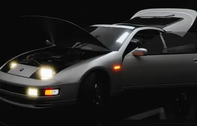 日产 300ZX (Z32) 汽车blender模型