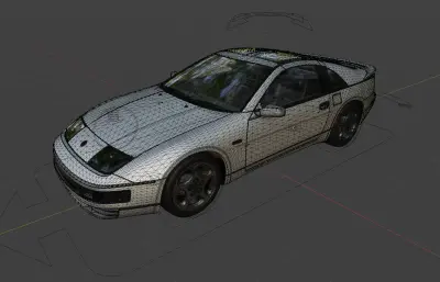 日产 300ZX (Z32) 汽车blender模型