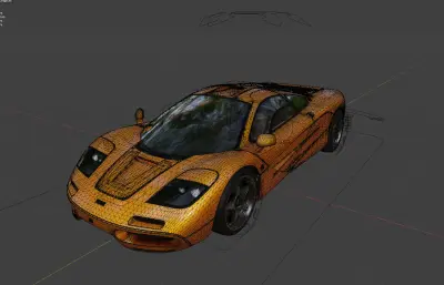 迈凯伦F1轿跑blender模型