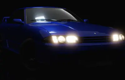 日产 Skyline GT-R R32汽车blender模型
