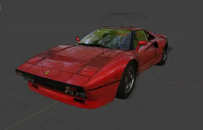 1984款法拉利288 GTO汽车blender模型