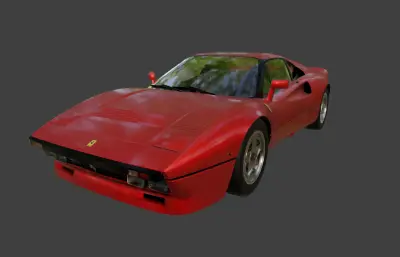 1984款法拉利288 GTO汽车blender模型