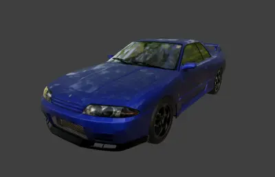 日产 Skyline GT-R R32汽车blender模型