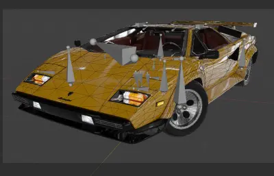 兰博基尼 Countach LP400跑车汽车