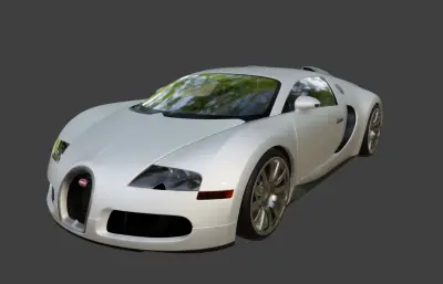 布加迪威龙跑车blender模型