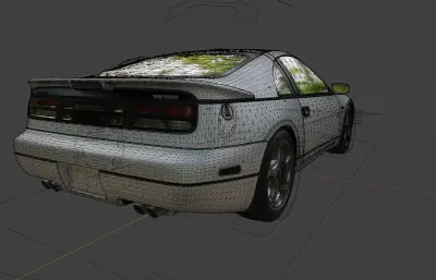 日产 300ZX (Z32) 汽车blender模型