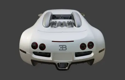 布加迪威龙跑车blender模型