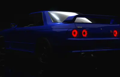 日产 Skyline GT-R R32汽车blender模型