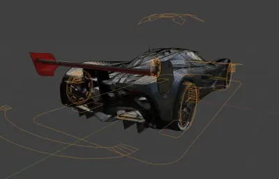 马自达 Furai汽车blender模型