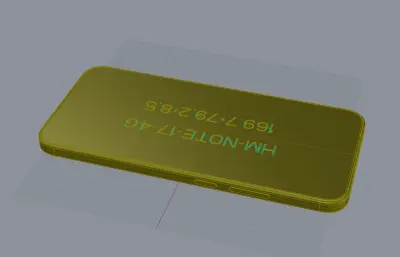 Redmi Note 17 4G手机外观