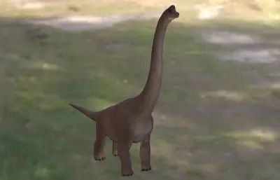 腕龙恐龙,写实动物3dmax模型