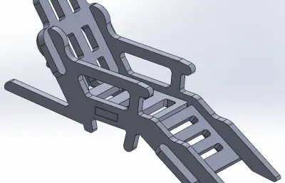 草坪躺椅玩具拼装solidworks模型